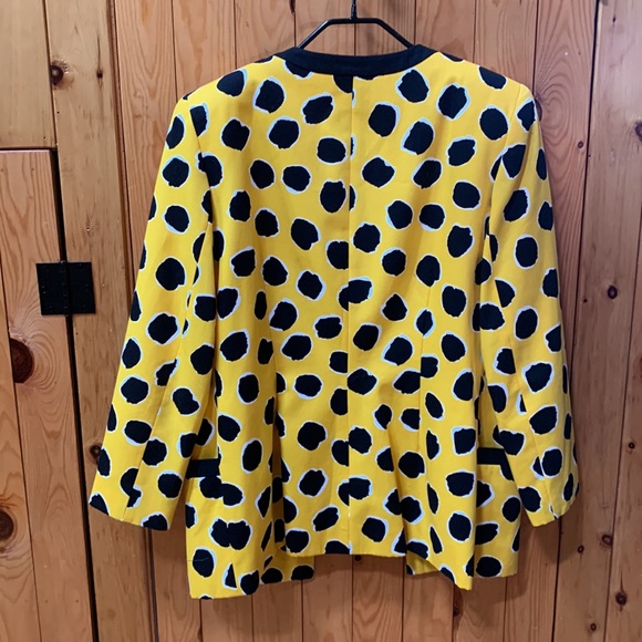 Vintage Scaasi Yellow/black Blazer - Picture 4 of 4